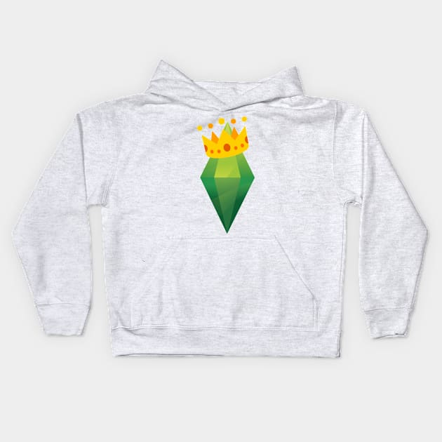 Sims Royalty Kids Hoodie by AlienClownThings